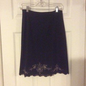 Ann Taylor embellished skirt